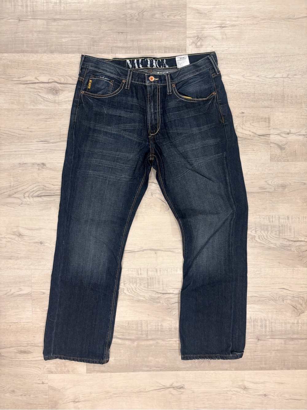Nautica Men’s Dark Indigo Relaxed Fit Jeans